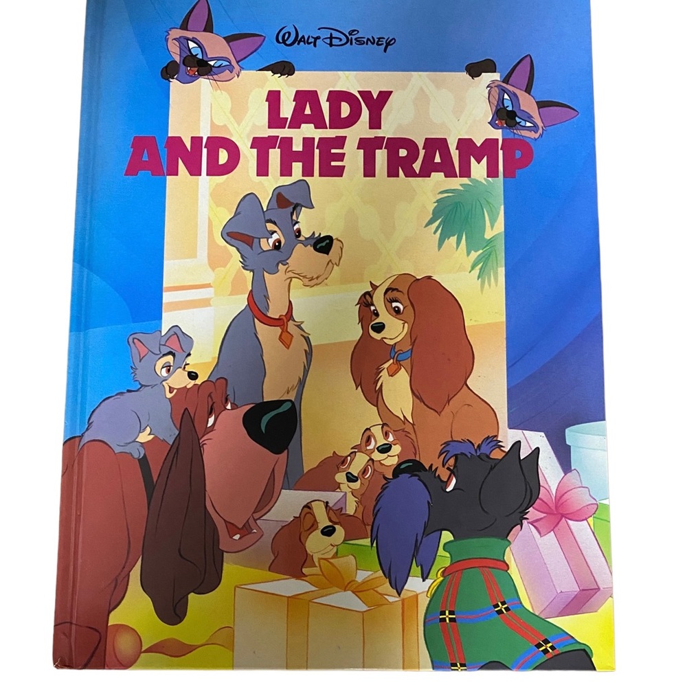 Rare Lady and The Tramp Children’s Book by Disney - 1988